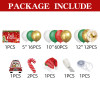 Christmas party balloon set, crutches, candies, reindeer, ginger, people, flower garlands, arches