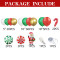 Christmas party balloon set, crutches, candies, reindeer, ginger, people, flower garlands, arches