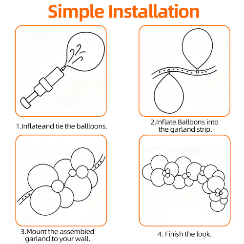 Birthday banquet party balloon set scene atmosphere decoration supplies high-end atmosphere