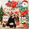 Christmas party balloon set, crutches, candies, reindeer, ginger, people, flower garlands, arches