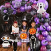 Halloween Party Balloon Set Ghost Festival Theme Decoration Balloon Arches Balloon Chain Carnival
