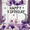 Birthday  party balloon set, decoration scene, background wall props, high-end atmosphere
