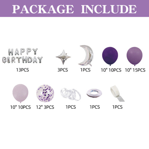 Birthday  party balloon set, decoration scene, background wall props, high-end atmosphere