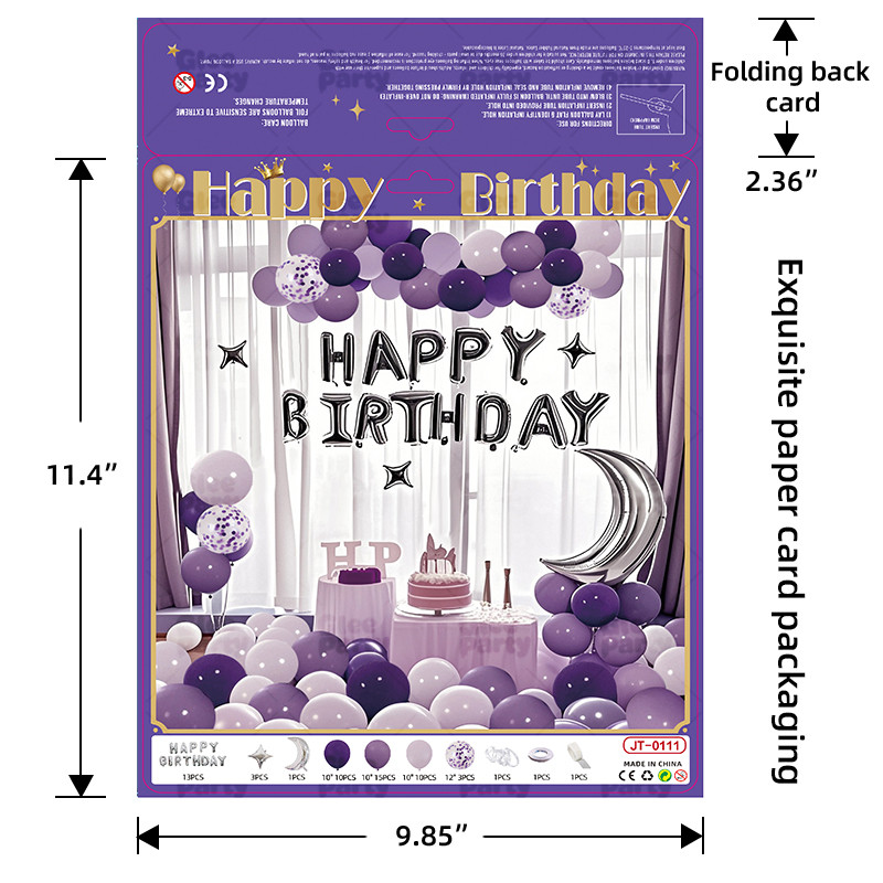 Balloon business card printing packaging