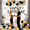 Birthday  party balloon set, decoration scene, background wall props, high-end atmosphere