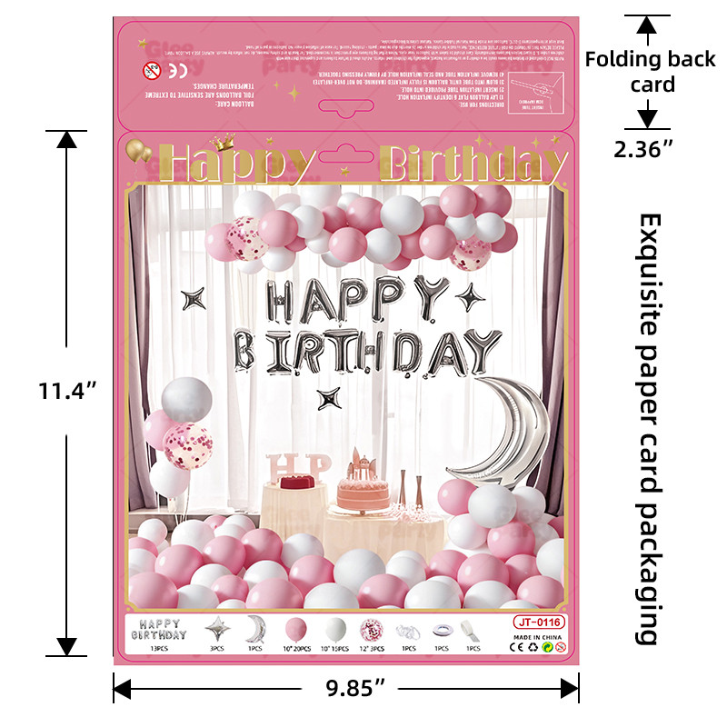 Balloon business card printing packaging