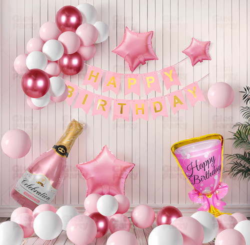 Birthday banquet party balloon set scene atmosphere decoration supplies high-end atmosphere