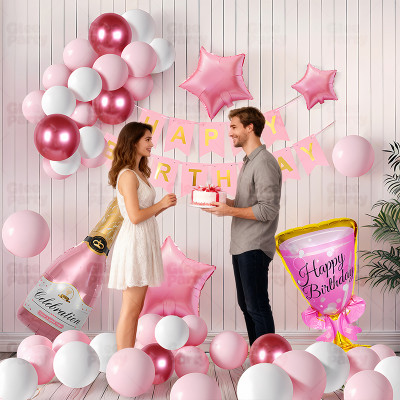 Birthday banquet party balloon set scene atmosphere decoration supplies high-end atmosphere