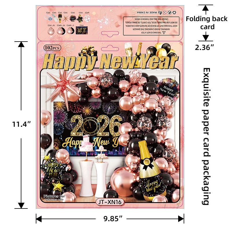 Balloon business card printing packaging