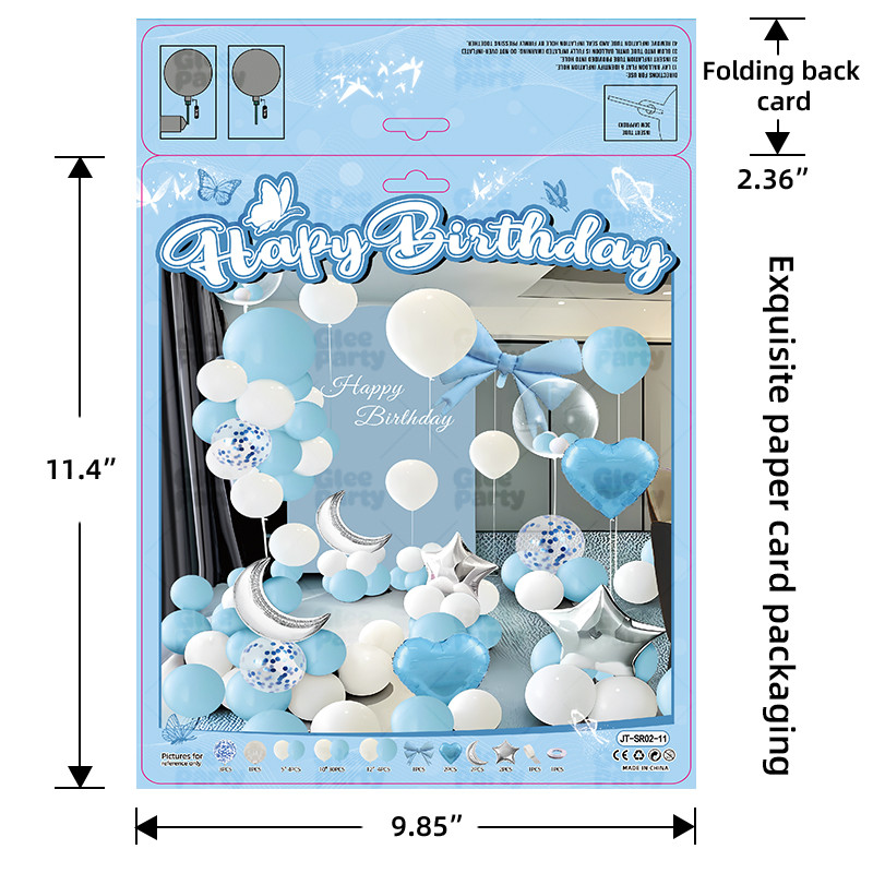 Balloon business card printing packaging
