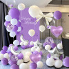 Girl's birthday decoration scene, party balloon set, background wall, simple and high-end feeling