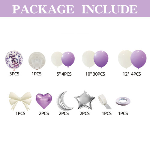 Girl's birthday decoration scene, party balloon set, background wall, simple and high-end feeling