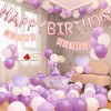 Princess birthday scene atmosphere decoration girl party balloon set family simple ceremony feeling