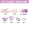 Princess birthday scene atmosphere decoration girl party balloon set family simple ceremony feeling