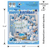Boy and Girl Cartoon Party Balloon Set Scene Decoration Birthday Ceremony Sense Background Wall