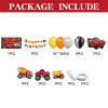 Car themed party balloon set, baby and children's birthday atmosphere decoration scene arrangement