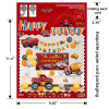 Car themed party balloon set, baby and children's birthday atmosphere decoration scene arrangement