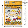 Car themed party balloon set, baby and children's birthday atmosphere decoration scene arrangement