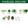 Dinosaur themed birthday girl and boy atmosphere decoration, children's party balloon set