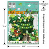 Dinosaur themed birthday girl and boy atmosphere decoration, children's party balloon set