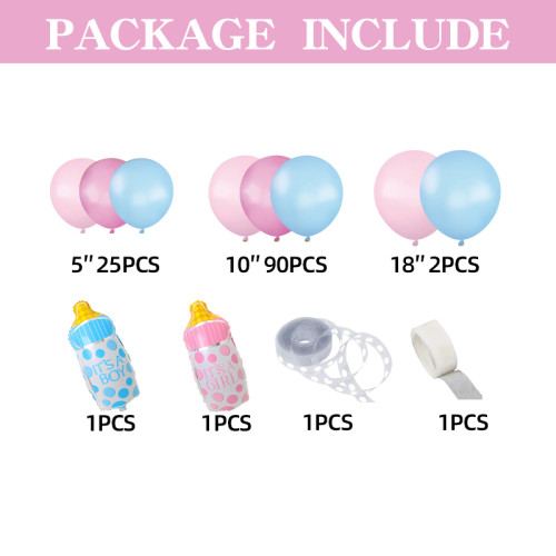 Baby Boy Girl Baby Gender Reveal Party Balloon Set Decoration Baby Party Scene