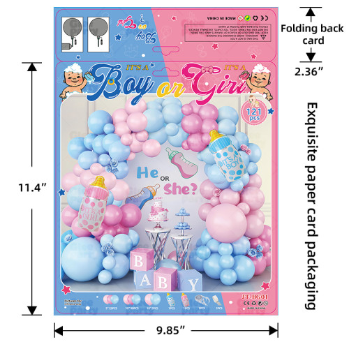 Baby Boy Girl Baby Gender Reveal Party Balloon Set Decoration Baby Party Scene