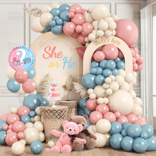 Baby Boy Girl Baby Gender Reveal Party Balloon Set Decoration Baby Party Scene