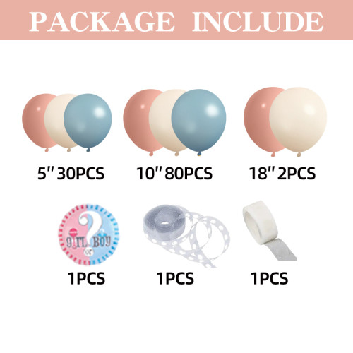 Baby Boy Girl Baby Gender Reveal Party Balloon Set Decoration Baby Party Scene