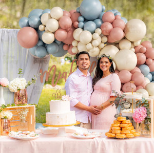 Baby Boy Girl Baby Gender Reveal Party Balloon Set Decoration Baby Party Scene