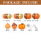 Thanksgiving Orange Balloon Chain Autumn Theme  Party Balloon Set Birthday Scene Decoration Arches