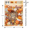 Thanksgiving Orange Balloon Chain Autumn Theme  Party Balloon Set Birthday Scene Decoration Arches