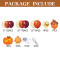 Thanksgiving Orange Balloon Chain Autumn Theme  Party Balloon Set Birthday Scene Decoration Arches