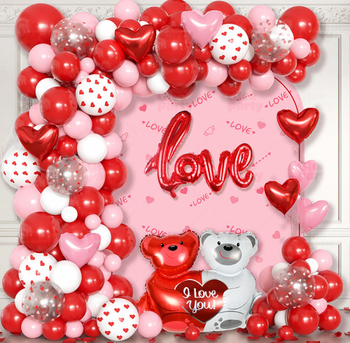 Valentine's Day Theme Party Balloon Set Wedding Announcement Hotel Decoration