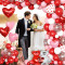 Valentine's Day Theme Party Balloon Set Wedding Announcement Hotel Decoration