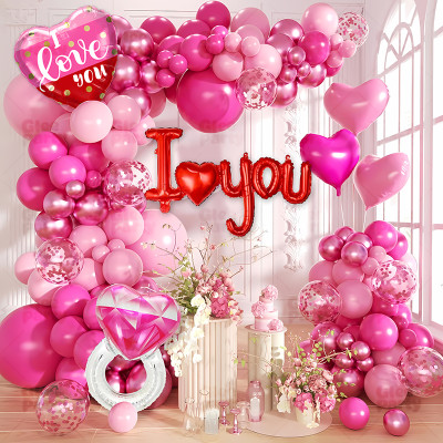 Valentine's Day Theme Party Balloon Set Wedding Announcement Hotel Decoration