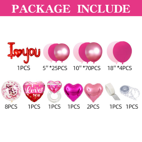 Valentine's Day Theme Party Balloon Set Wedding Announcement Hotel Decoration