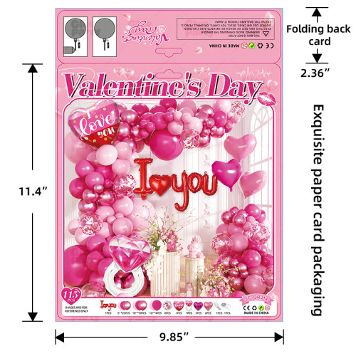 Valentine's Day Theme Party Balloon Set Wedding Announcement Hotel Decoration