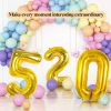 32 inch gold aluminum foil Number balloons 0-9, suitable for parties, weddings, anniversaries