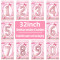 32 inch pink aluminum foil Number balloons 0-9, suitable for parties, weddings, anniversaries
