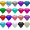 18 inch heart-shaped aluminum foil balloons for wedding decoration, love balloons, birthday balloons