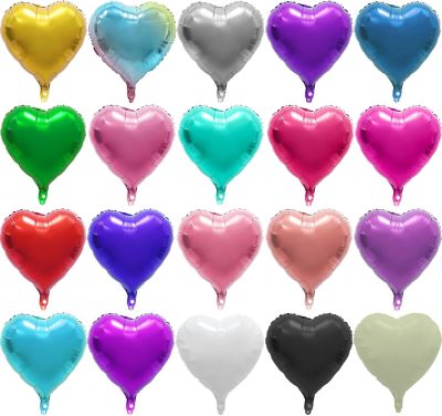 18 inch heart-shaped aluminum foil balloons for wedding decoration, love balloons, birthday balloons