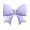Large purple bow