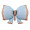 Matte bow light blue Matte bow light blue
