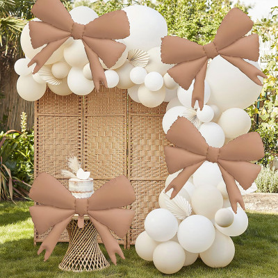 Bow Balloons,Bow Balloon Coquette Balloons for Bow Party Decorations Coquette Birthday Decorations