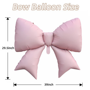 Bow Balloons,Bow Balloon Coquette Balloons for Bow Party Decorations Coquette Birthday Decorations