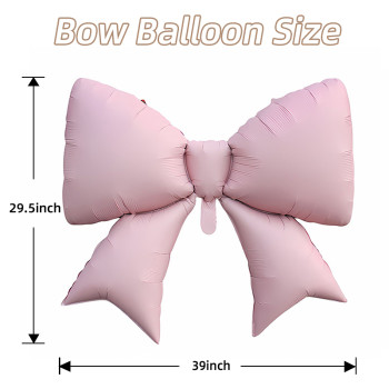 Bow Balloons,Bow Balloon Coquette Balloons for Bow Party Decorations Coquette Birthday Decorations