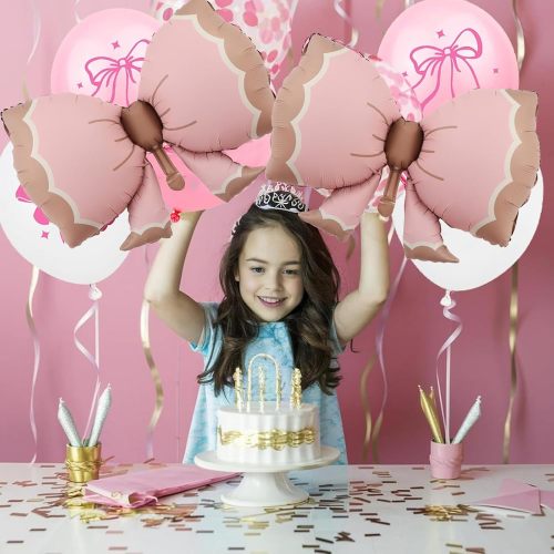 Bow Balloons,Bow Balloon Coquette Balloons for Bow Party Decorations Coquette Birthday Decorations