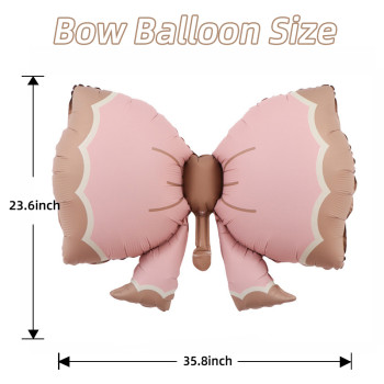 Bow Balloons,Bow Balloon Coquette Balloons for Bow Party Decorations Coquette Birthday Decorations