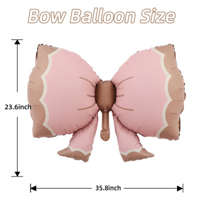 Bow Balloons,Bow Balloon Coquette Balloons for Bow Party Decorations Coquette Birthday Decorations