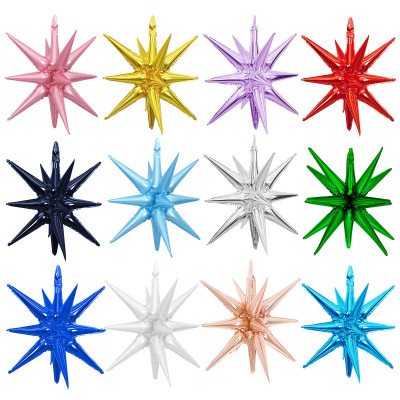 22 inch 4D star shaped explosion star balloon, used for party supplies Christmas, New Year, birthday